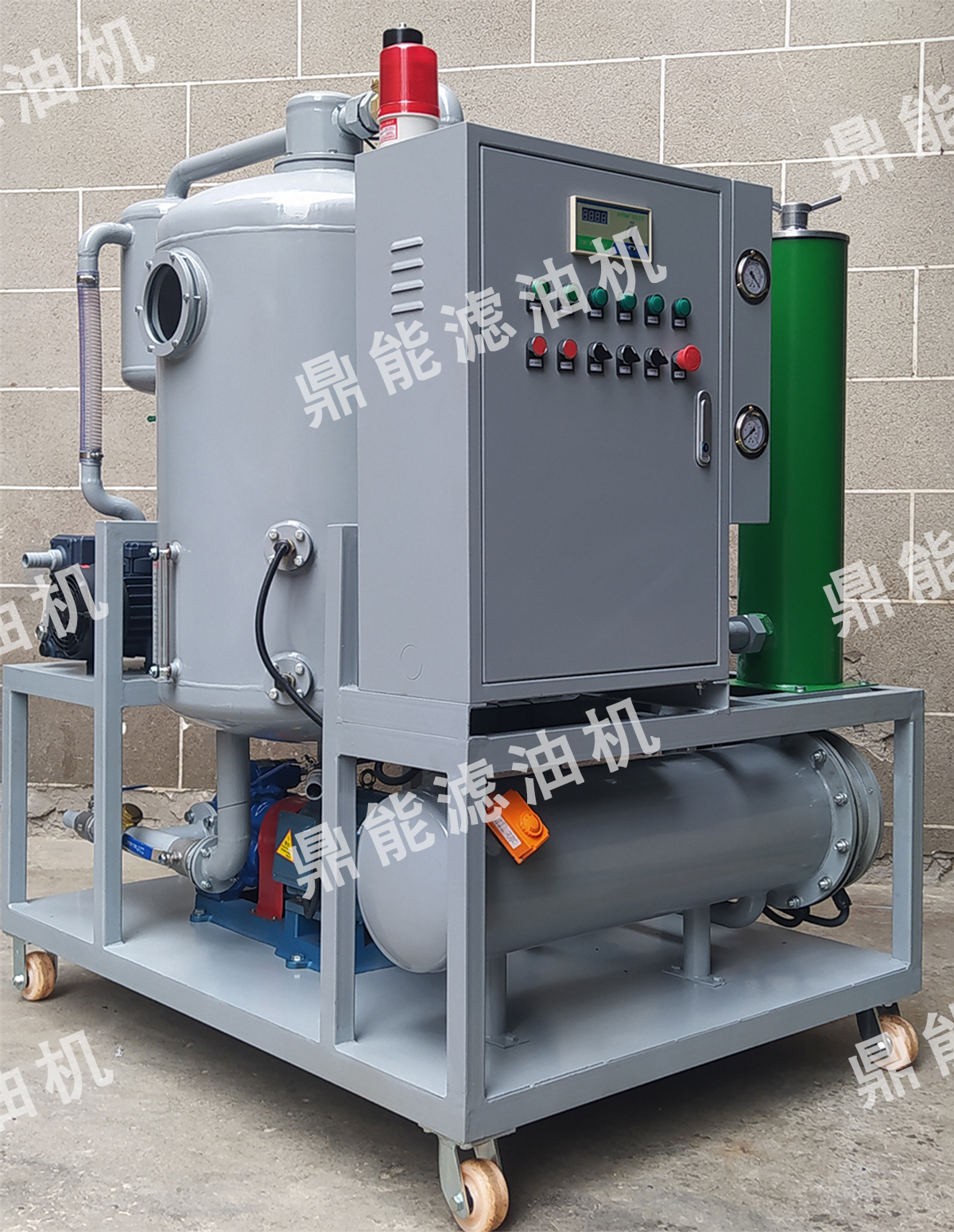 鼎能ＱＪＡ型高效雙級真空濾油機(jī)工作原理